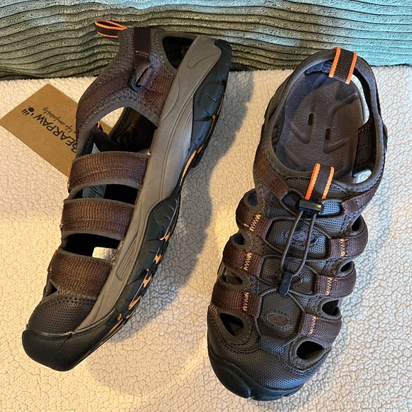 SOLD BEARPAW Memuru Mens Sandals, NWT, Size 10 Color Chocolate - Picture 5 of 10